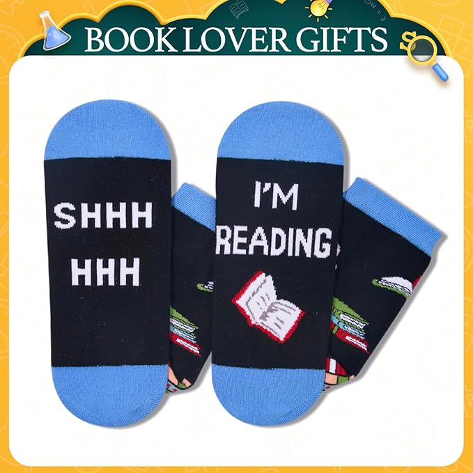 Zmart Calcetines de Lectura para Amantes de los Libros, Unisex Adulto miniatura 4