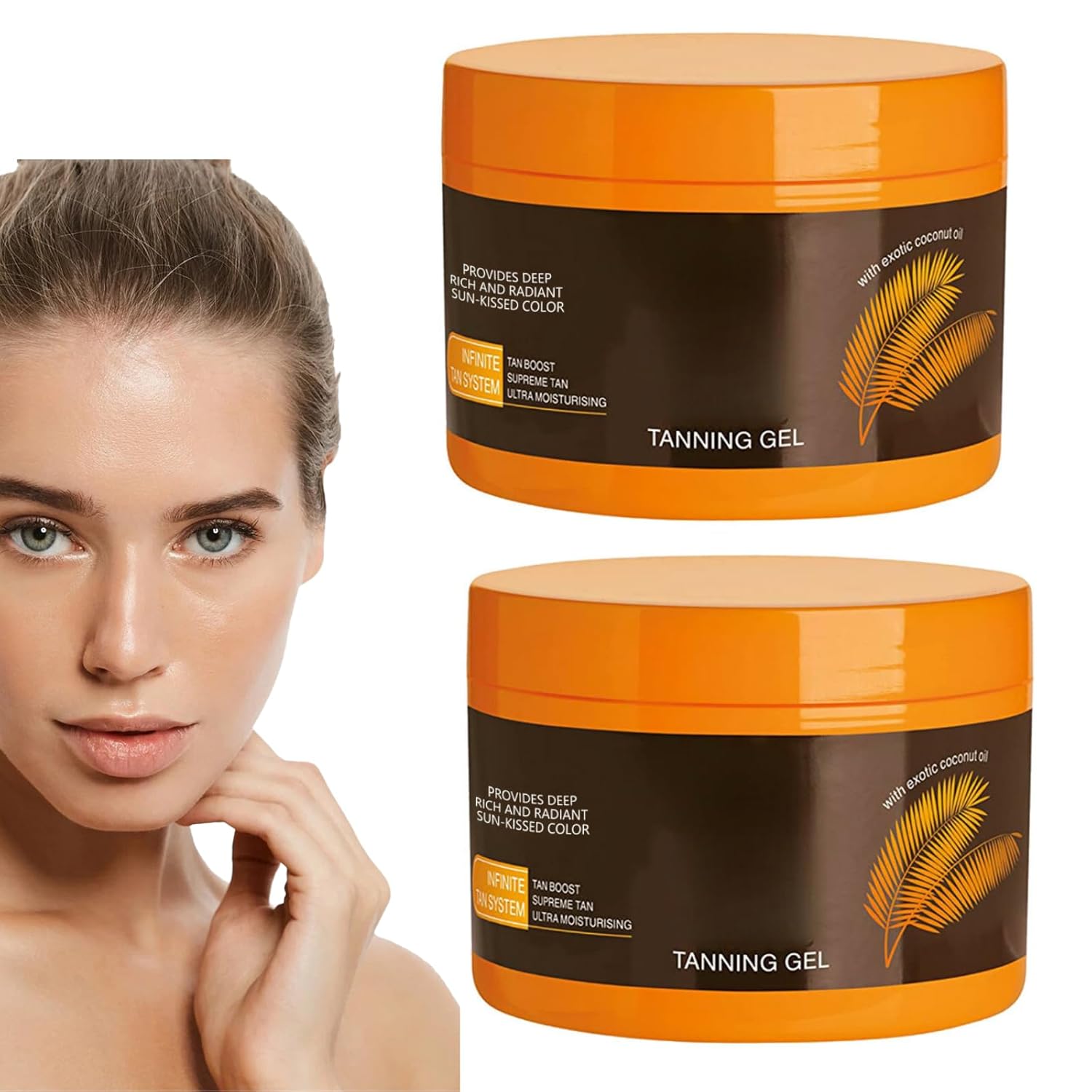 2PCS Luxury Intensive Tanning Gel, Luxury Intensive Tanning Cream for Natural Tan Skin, Luxury Intense Tanning Gel for Body, Sunbeds Outdoor Sun Beach Women 1 2PCS Luxury Intensive Tanning Gel, Luxury Intensive Tanning Cream for Natural Tan Skin, Luxury Intense Tanning Gel for Body, Sunbeds Outdoor Sun Beach Women
