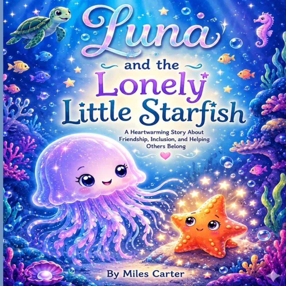 Luna and the Lonely Little Starfish: A Heartwarming Story About Friendship, Inclusion, and Helping Others Belong (The Luna the Jellyfish Adventures)
