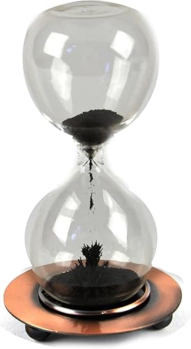 F&T - Escultura magnética de reloj de arena con temporizador de arena