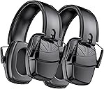 Link Dream 2Pack Ear Protection, NRR 35dB Hearing Protection Noise Canceling Ear Muffs Adjustable Headband for Shooting