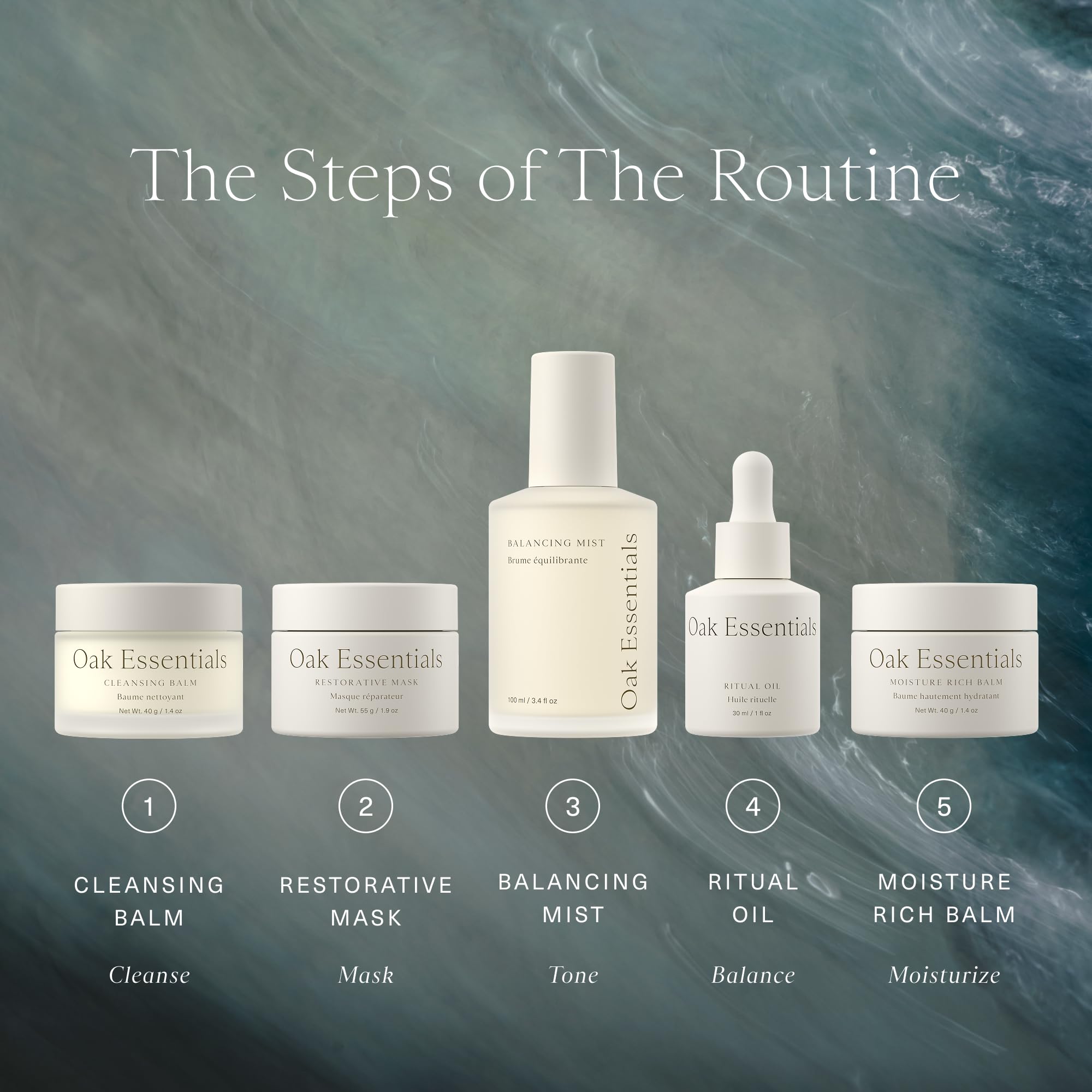 Oak Essentials Skincare Routine Set