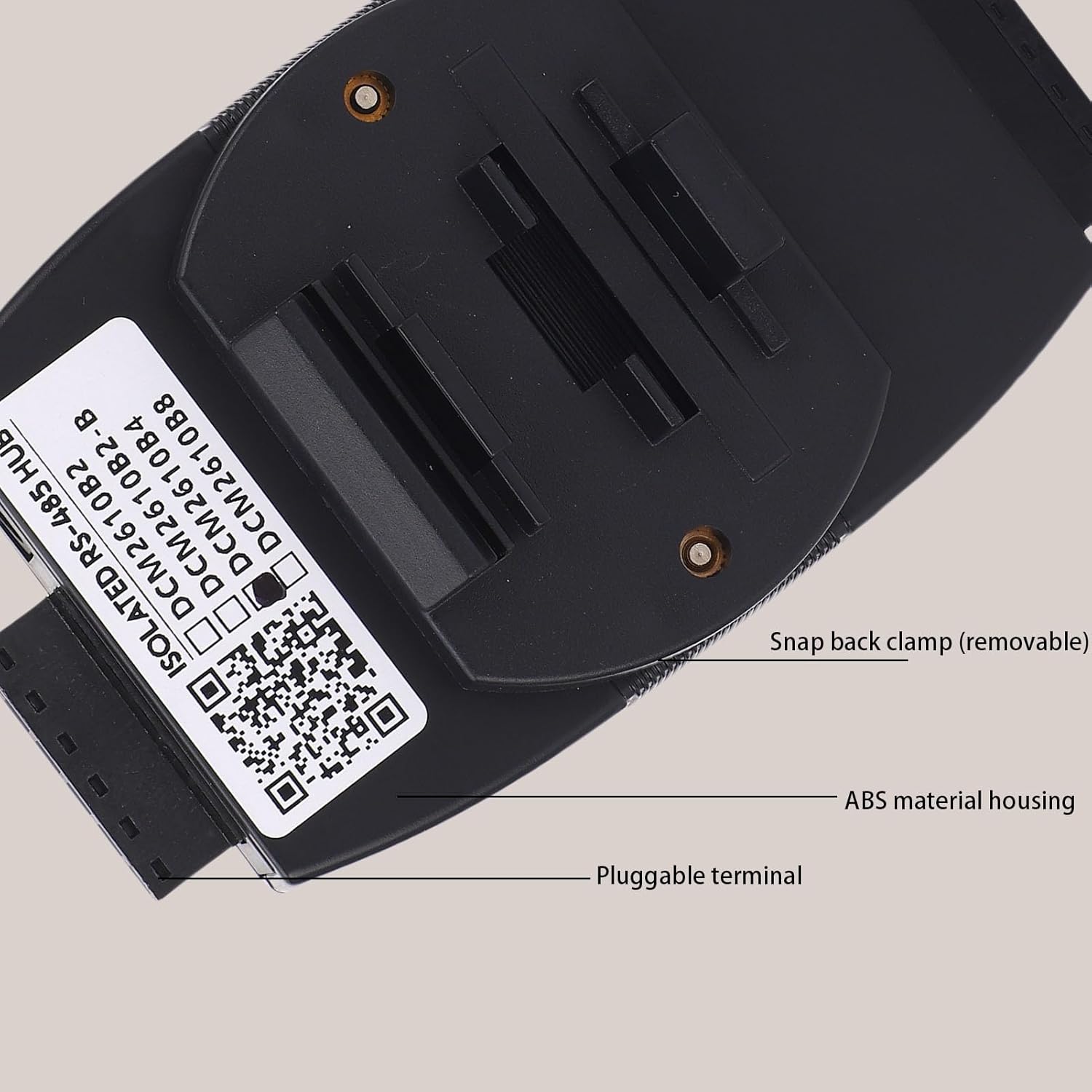 Industrial Isolated Hub RS485 Optical Isolation Conversion 4 Port Splitter,Compatible with RS232 ABS Shell,DC Power,Network Segment Isolation