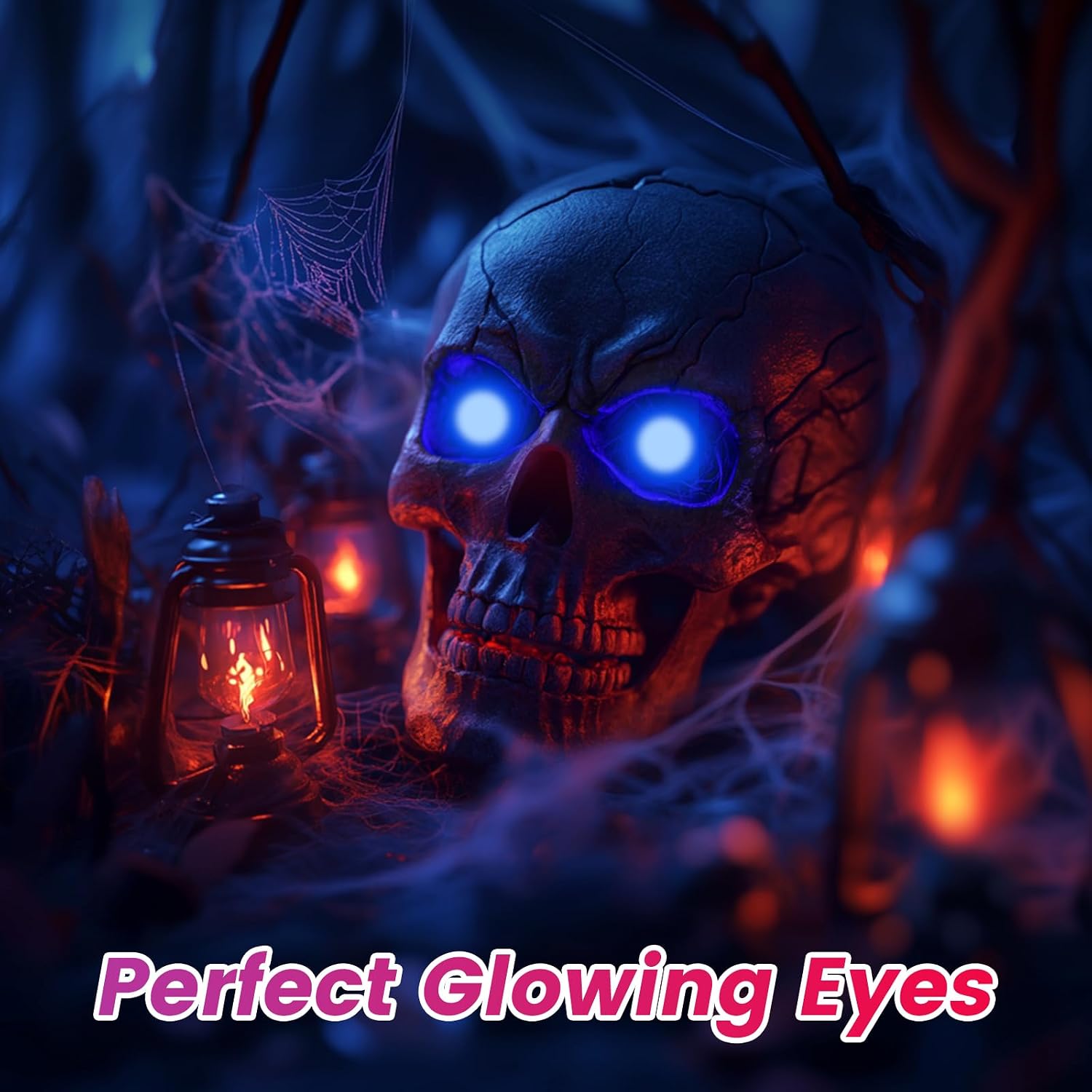 Led Eyes for Mask EL Panels Light for Cosplay (Blue, 20mm) image 3
