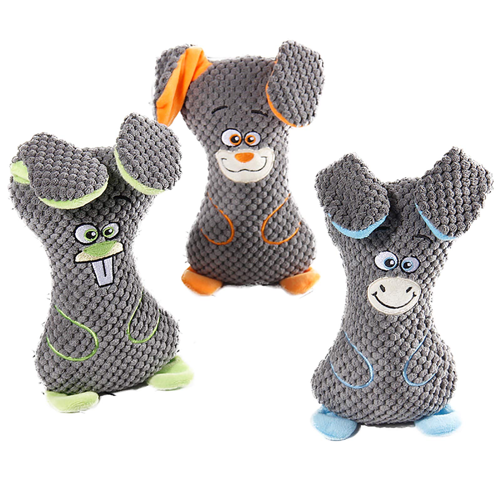 Jouet en peluche pour chien grinçant et interactif pour chien moyen en molleton