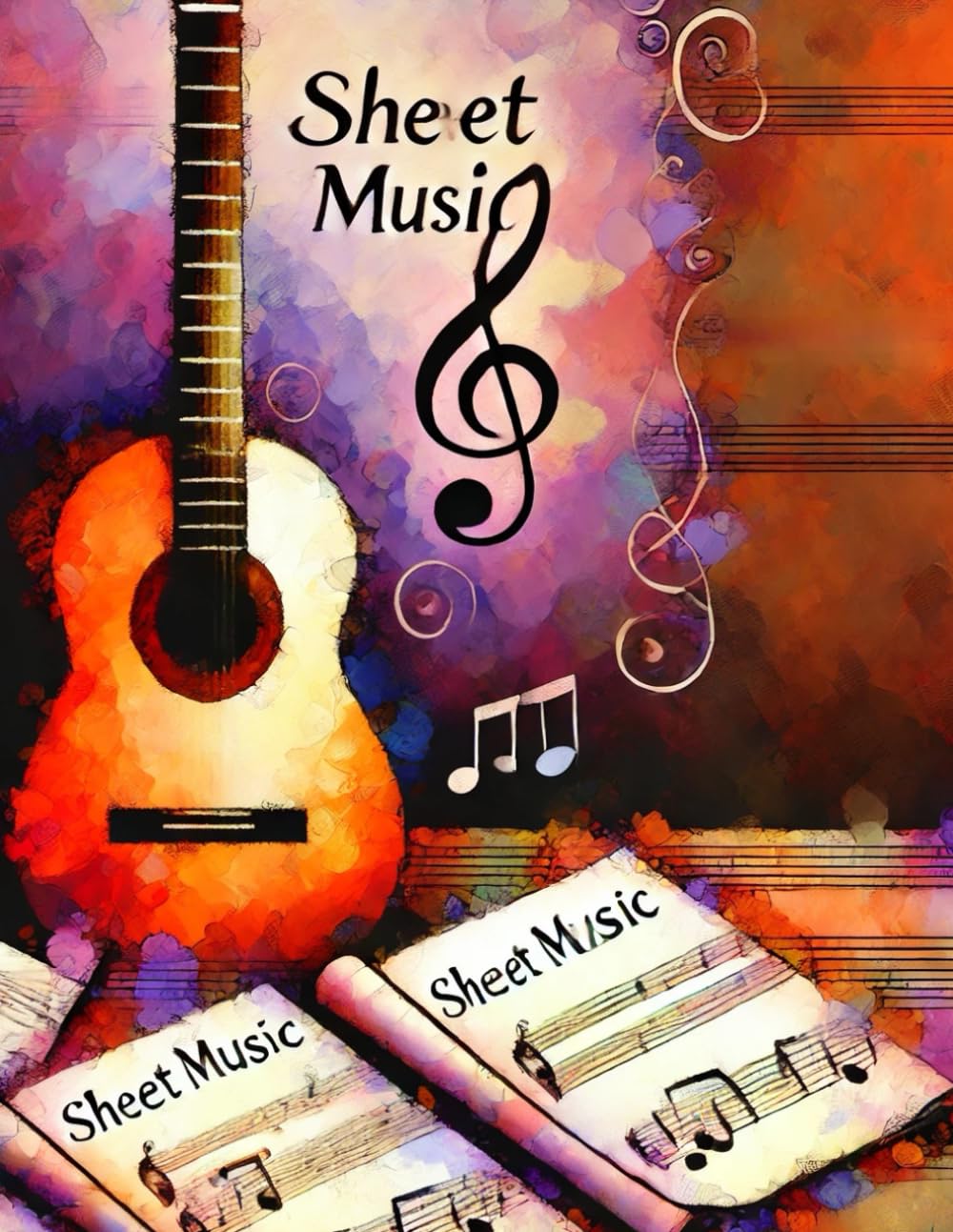 Cahier de musique pour musiciens à offrir aux passionnés de création