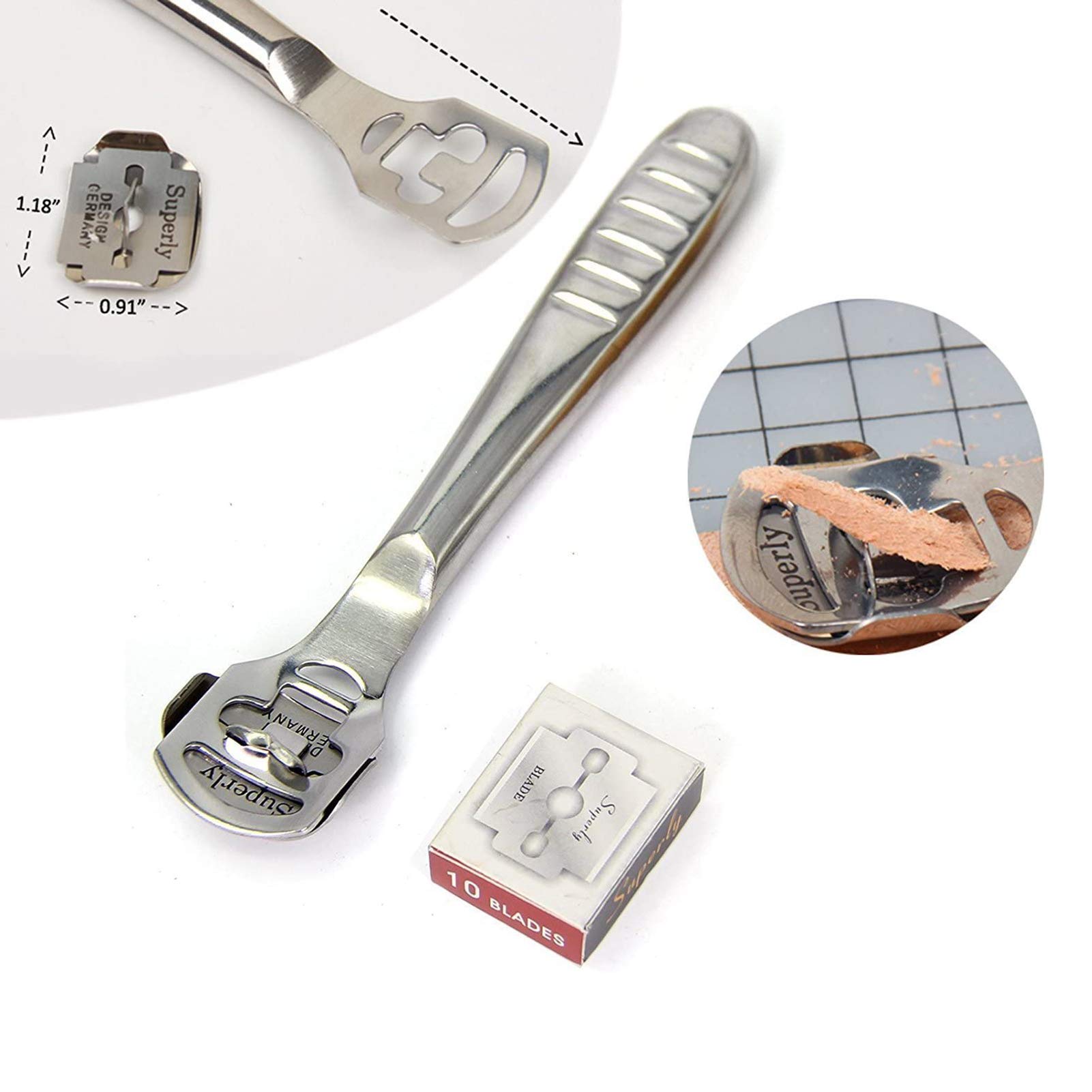 Irfora 18-teiliges Leder-Nähwerkzeug Basteln Sie das DIY-Handstichset mit Groover Awl Waxed Thimble