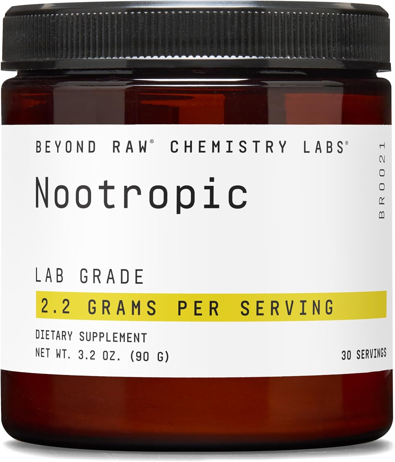GNC Beyond Raw Chemistry Labs Nootropic - Nootropic Powder Drink Mix for Focus Support - Brain Support Supplement - Vitality Complex - Easy-Mix - 3.2 oz (30 Servings)