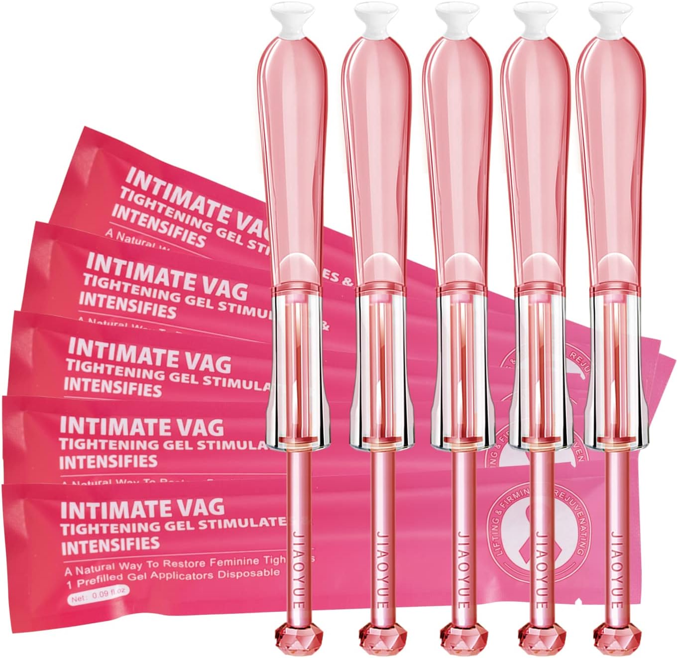 Vaginal Tightening Gel, Virgin Relief Complex, Relieves Vaginal Dryness for More Comfortable Intimacy, Retain Moisture, Hormone Free, Feminine moisturising Supplement Gel for Women-5 x 2.5ml