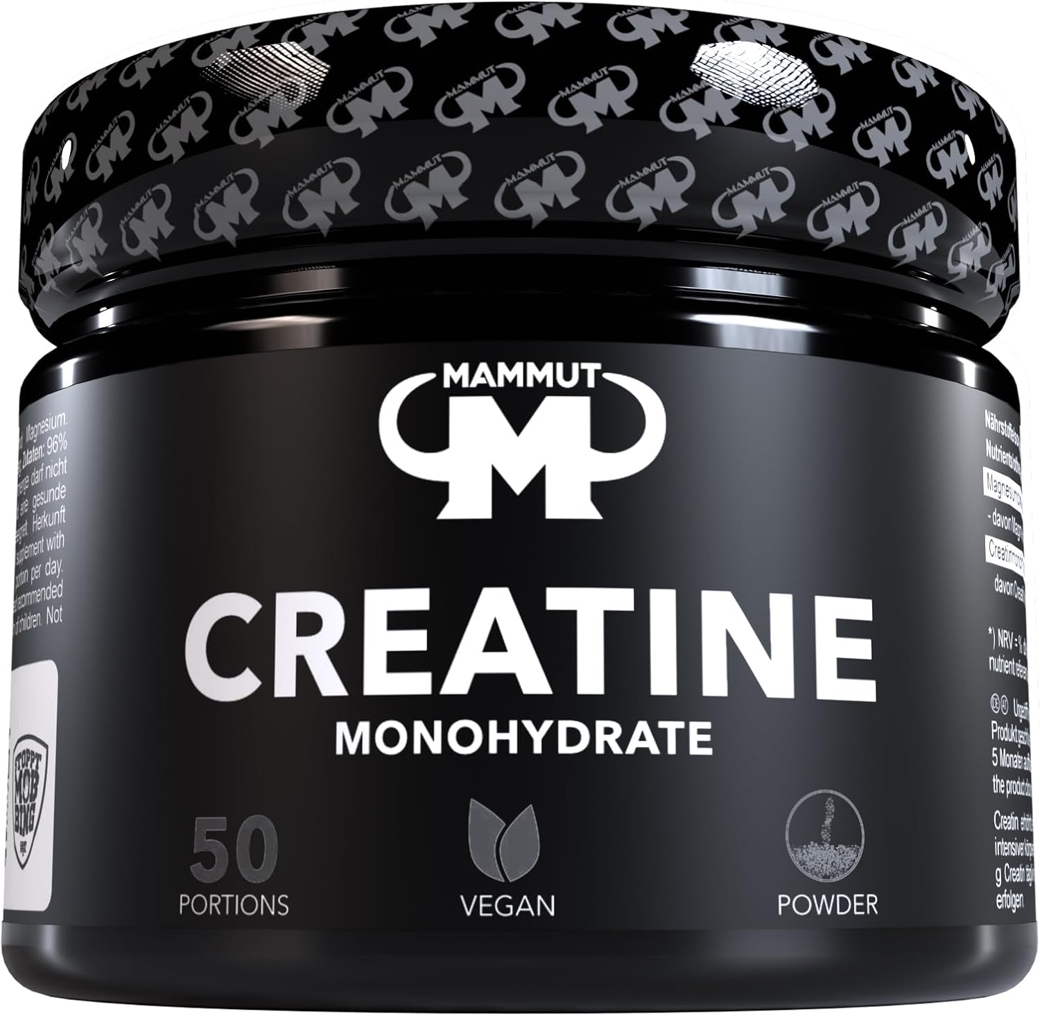 Mammut Nutrition Creatine Monohydrat Pulver 300 g Dose, reines Kreatin