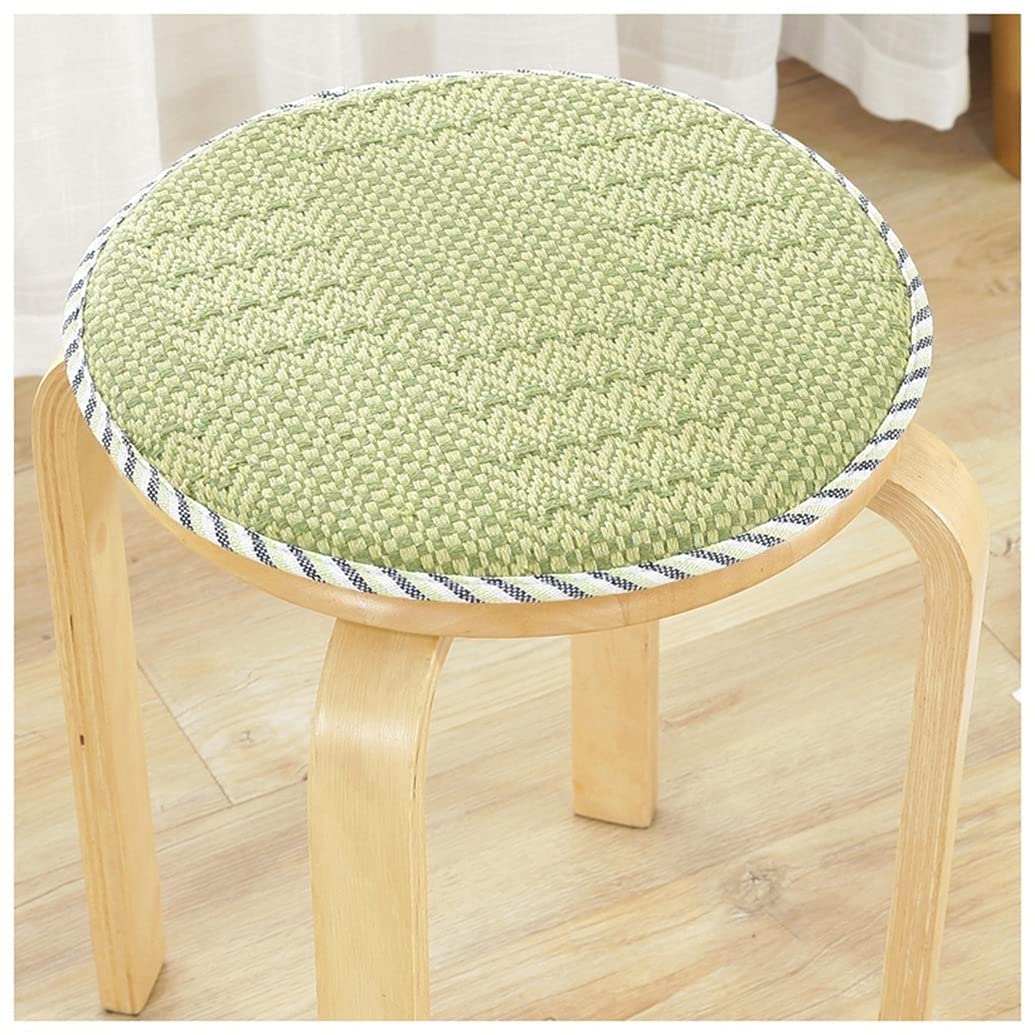 Coussin de chaise rond 40cm lot de 2 pour bistrot et cuisine couleur H