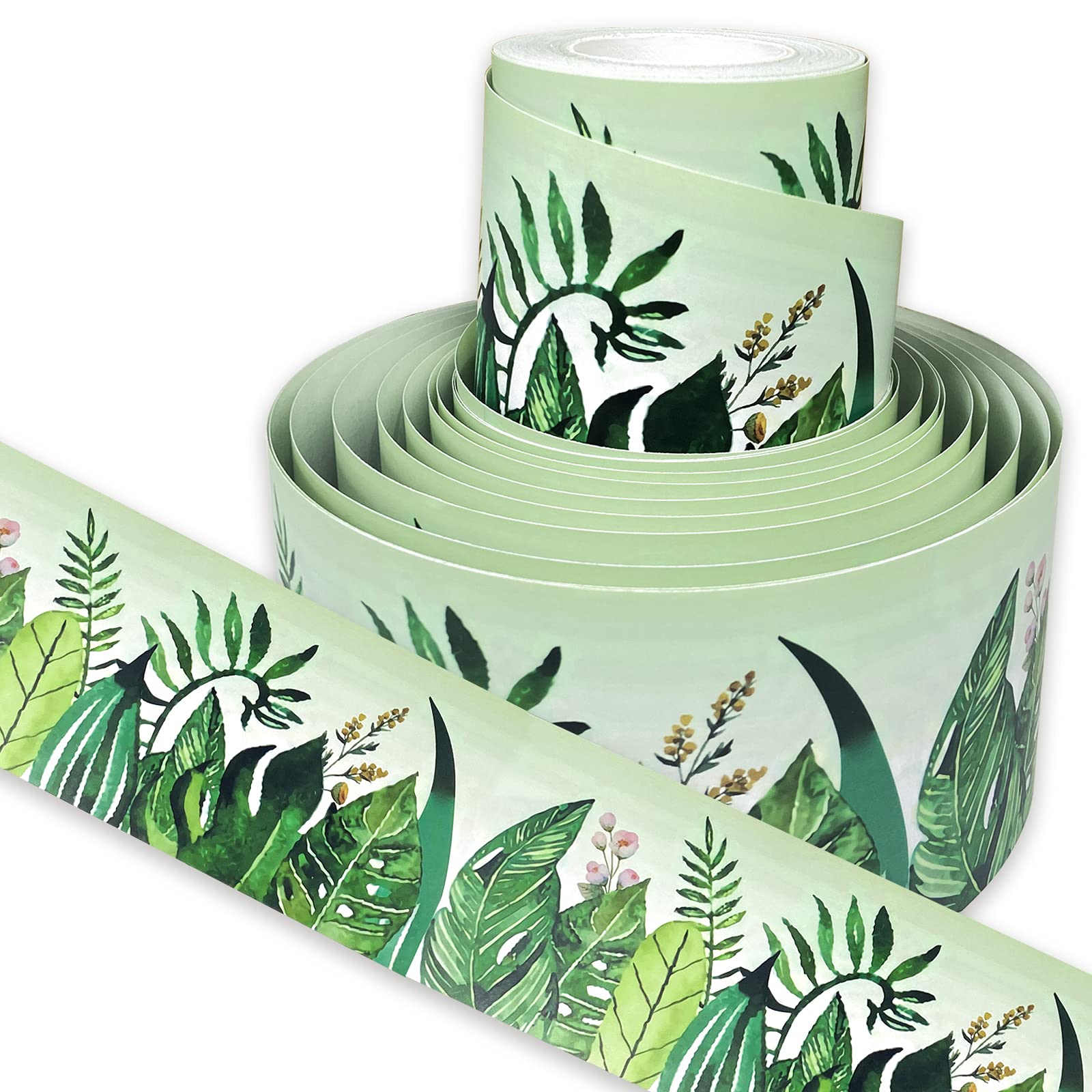 Buy 65FT Selfadhesive Tropical Leaves Bulletin Board Border, JOENCOST