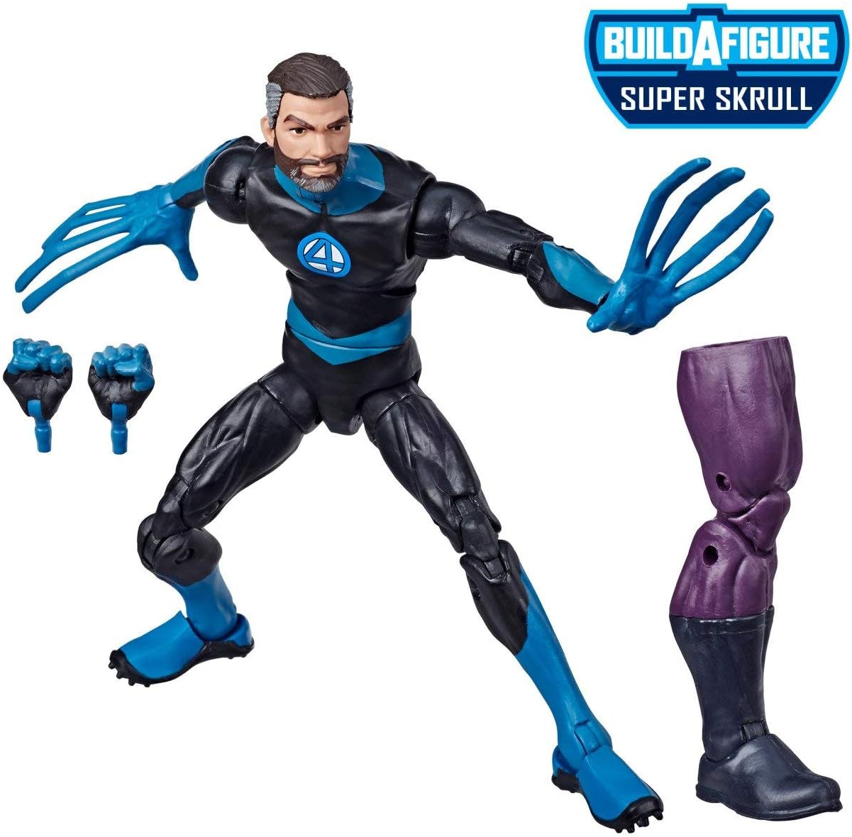 Hasbro Marvel Legends Series Fantastic Four 6" Collectible Action Figure Mr. Fantastic Toy, Premium Design & 2 Accessories, 1 Build-A-Figure Part