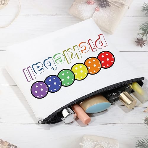 Miniatura 4 de CMNIM Regalos de pickleball Bolsa de maquillaje para jugadores de pickleball regalos para amantes del pickleball regalos de amor Pickleball bolsa de