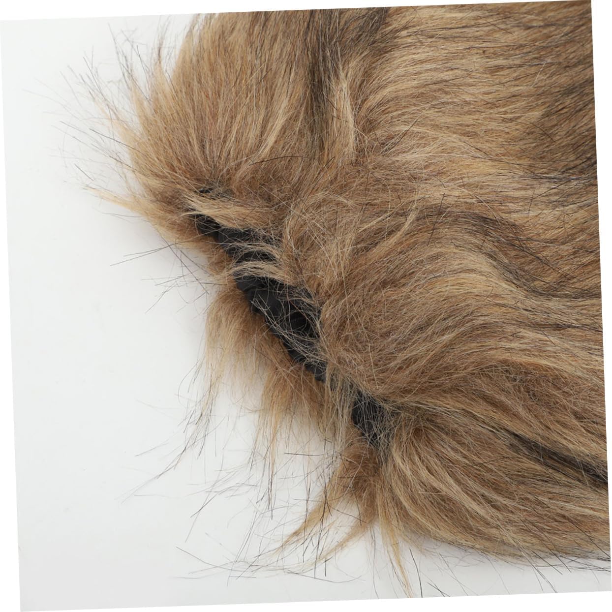 COLLBATH Viking Faux Fur Leg Warmers for Winter Costume Accessories Unisex Fuzzy Boot Covers with Straps for Medieval Cosplay Brown Leg Wraps for Men and Women