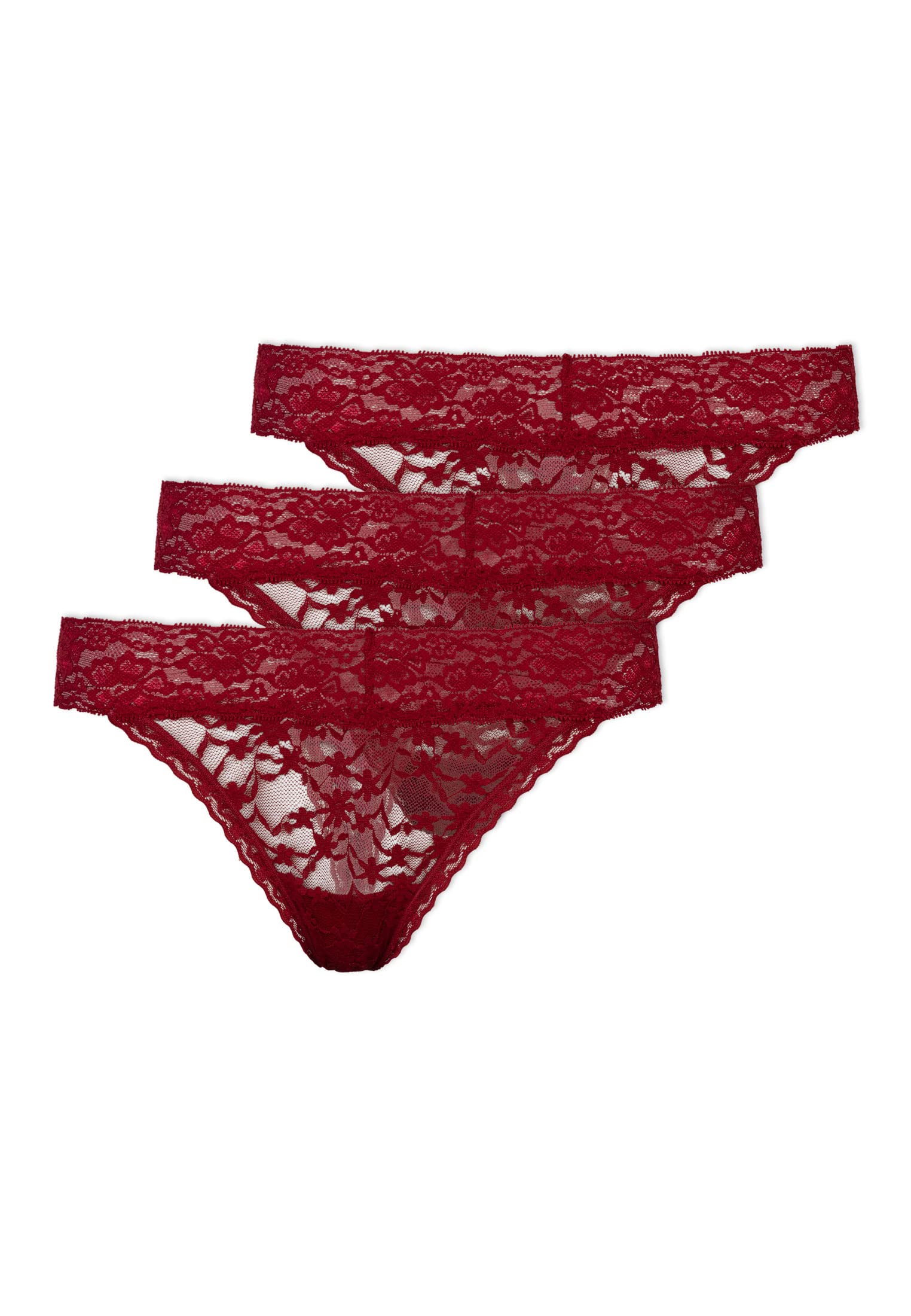 Snocks Tanga Damen mit Spitze aus Bio-Baumwolle – atmungsaktiv & komfortabel, schneidet Nicht EIN – sexy Unterhosen & Unterwäsche für Frauen – Thongs Women – Gr. XS - 4XL