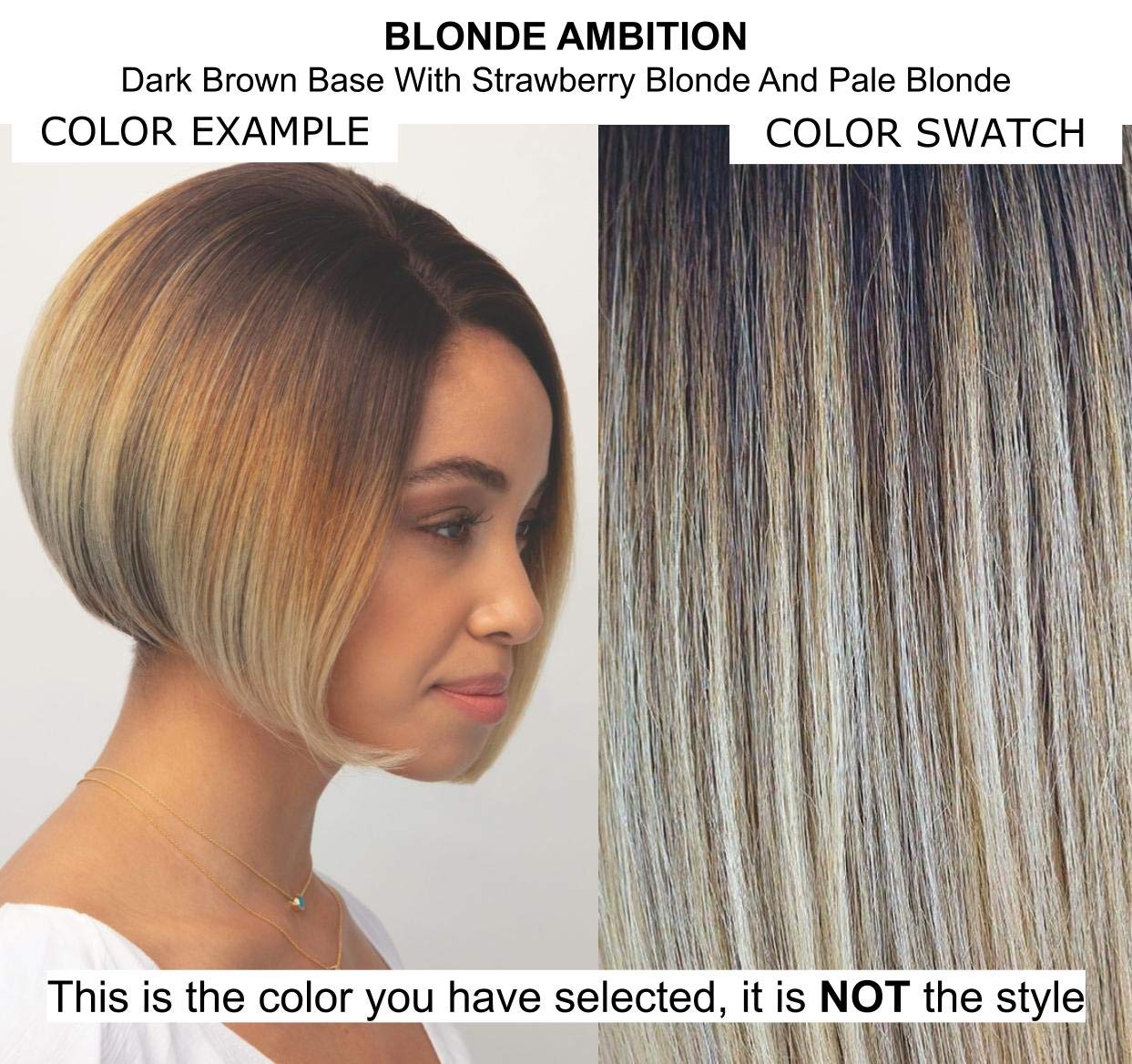 Bundle - 5 items: Diva Wig by Rene Paris, Christy's Wigs Q & A Booklet, 2oz Travel Size Wig Shampoo, Wig Cap & Wide Tooth Comb - Color: Blonde Ambition