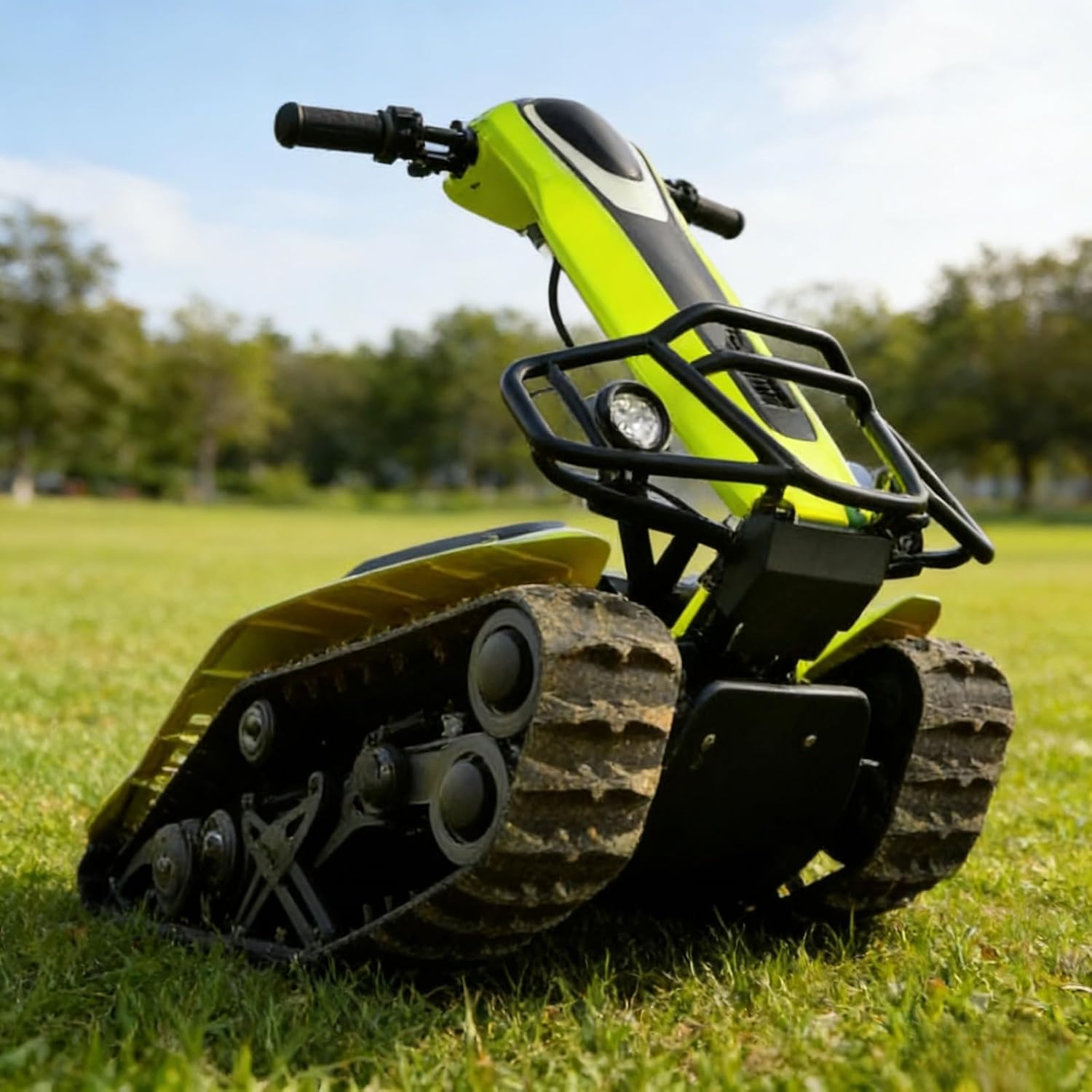 Off-Road Electric Tracked Scooter Standing Riding Dual-Mode Carrier Ice Snow Cold Land Winter Outdoor All-Terrain Equipment