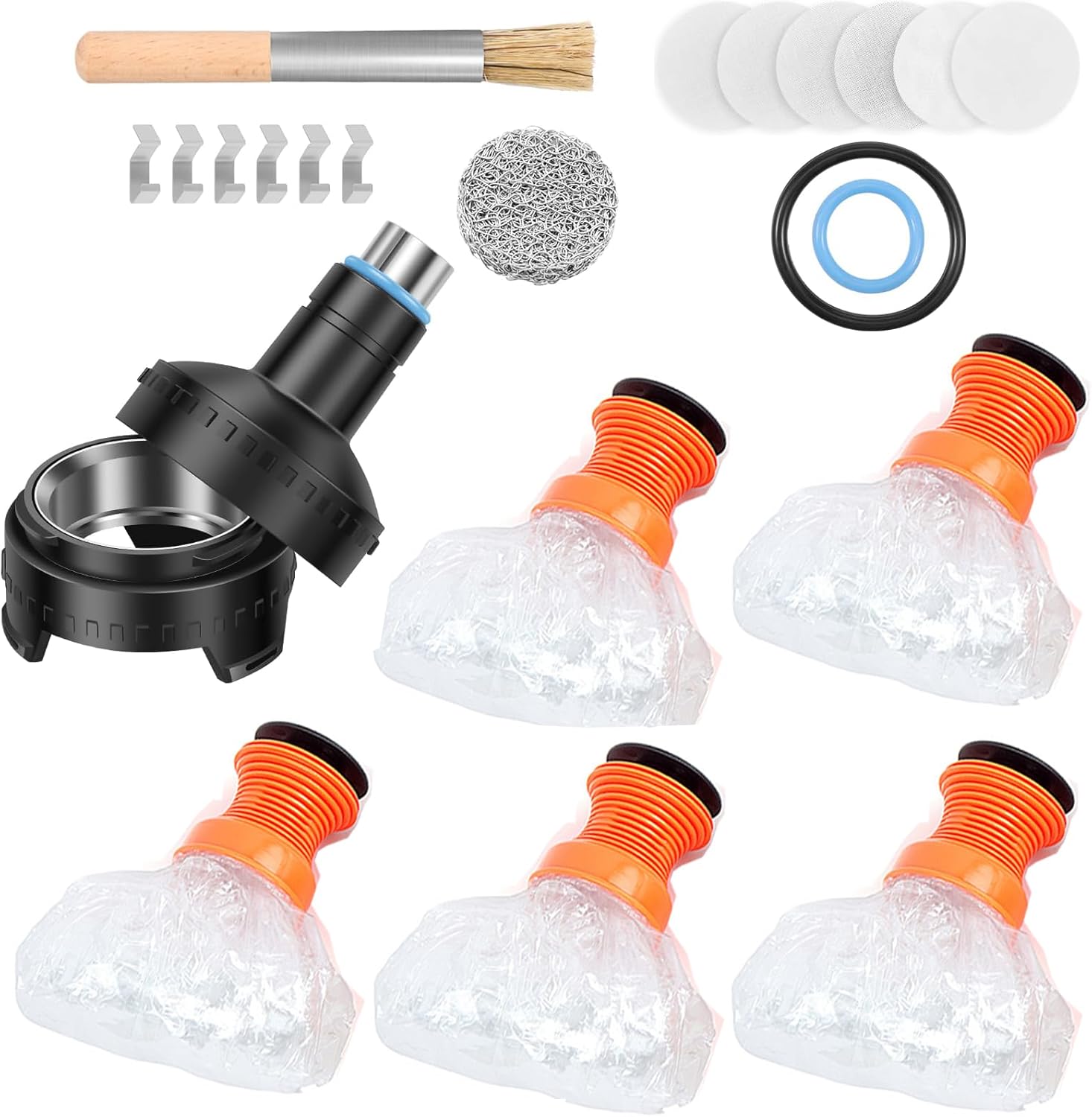 5 Pcs Replacement Bags and Filling Chamber Set for Volcan0 Hybrid Digit and Classic