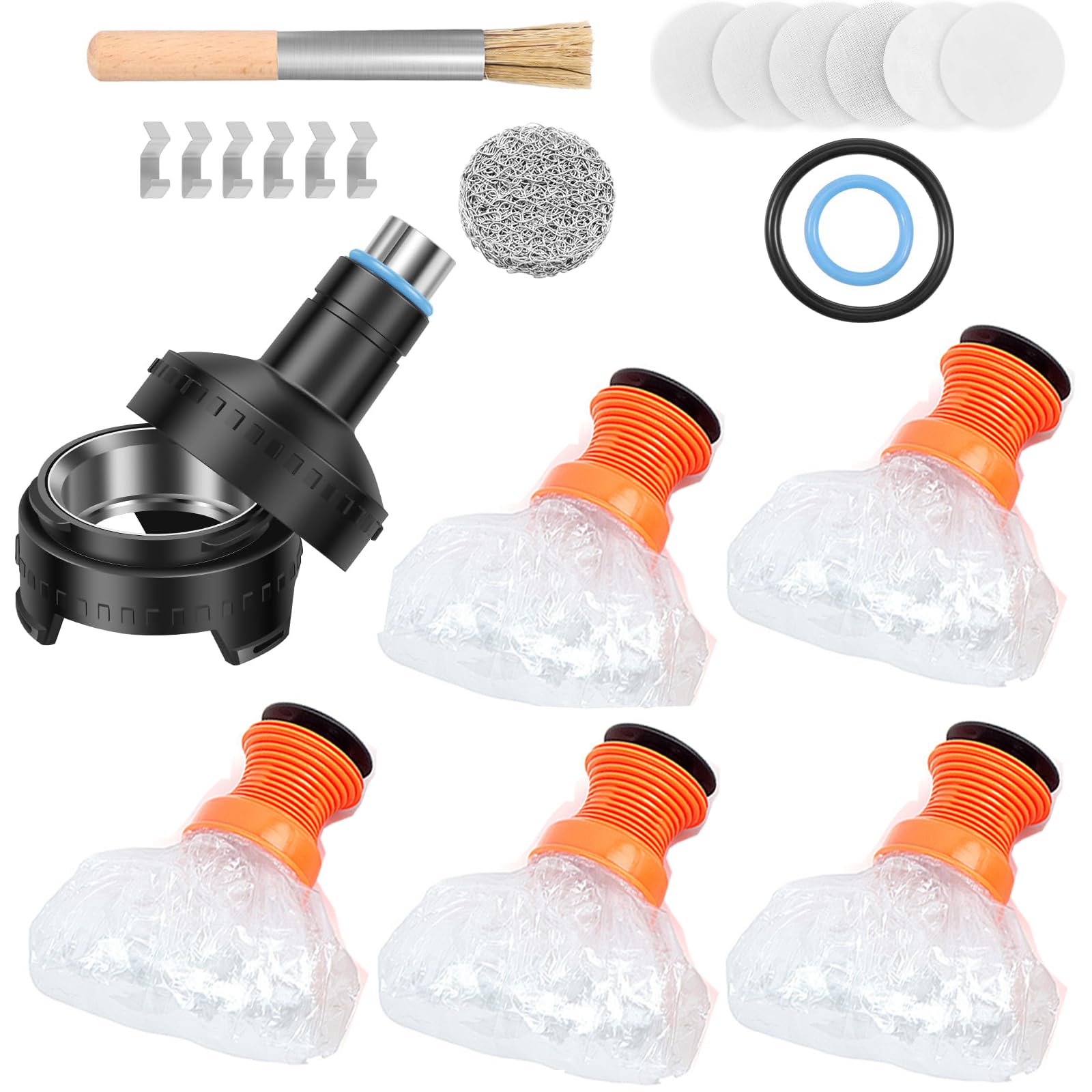 Bolsas de almacenamiento PSC para VOLCANO01, kit de 5 recambios con adaptador para casa