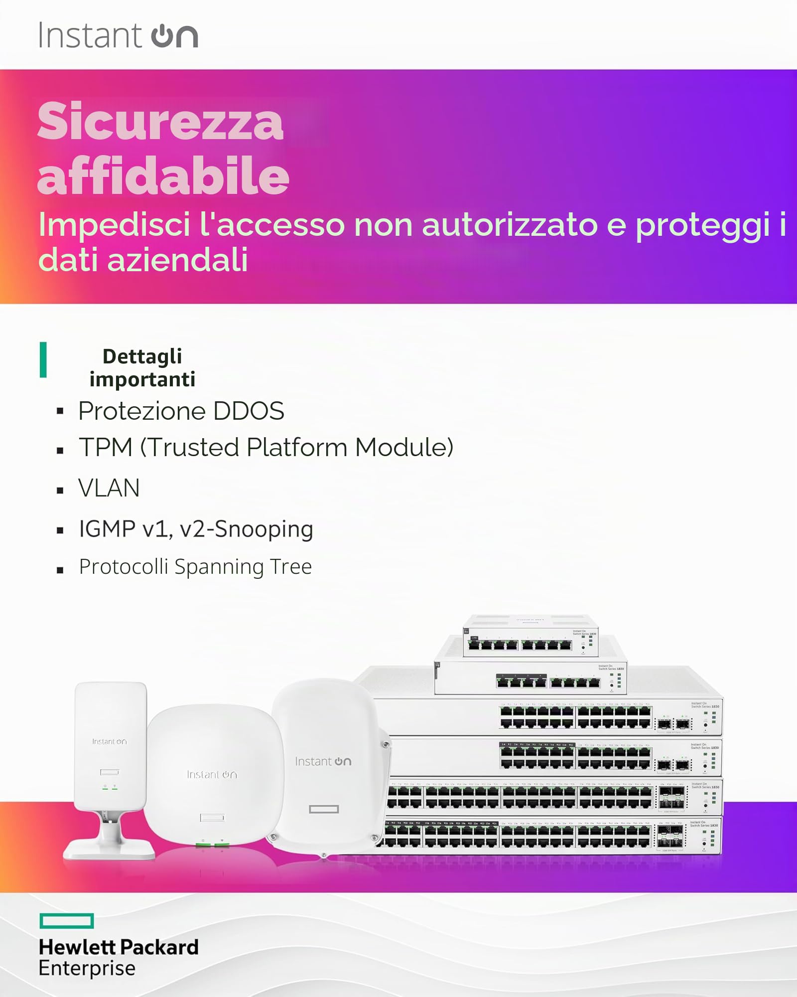 Hewlett Packard Enterprise Aruba Instant On 1830 24g 2sfp Gestito L2 Gigabit Ethernet [10/100/1000] 1u (aruba Switch Ion 1830 24g - 2sfp Europe - Eng