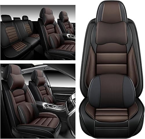 Bitablue Fundas de asiento para Chevrolet Chevy Cruze Limited 2016, piel sintética, compatible con bolsa de aire, protector de asiento impermeable