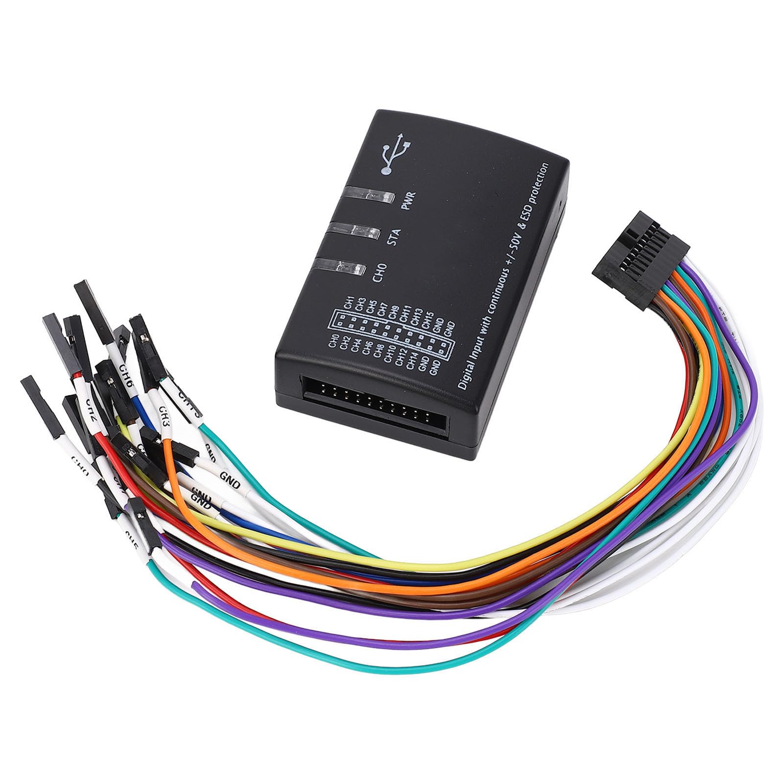 16 Channel Logic Analyzer, Hohe Stichprobenrate, Multi -Protokollanalyse, 100 M mit, Kompatible Offizielle Echte Software