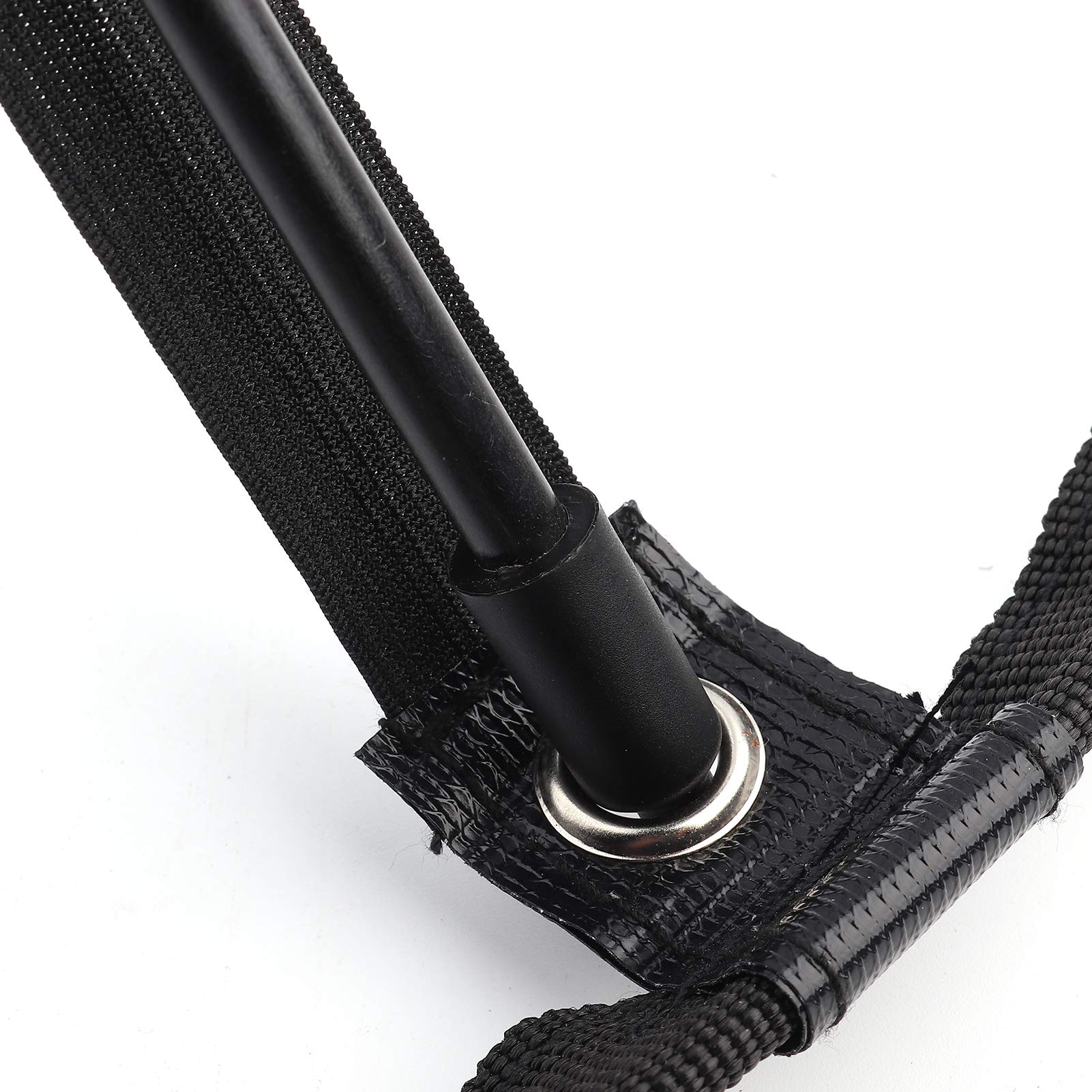 RiToEasysports Malla de Nailon Negro Plegable Golf Chipping Net Balls Collector Bracket Bag Accesorio de Entrenamiento