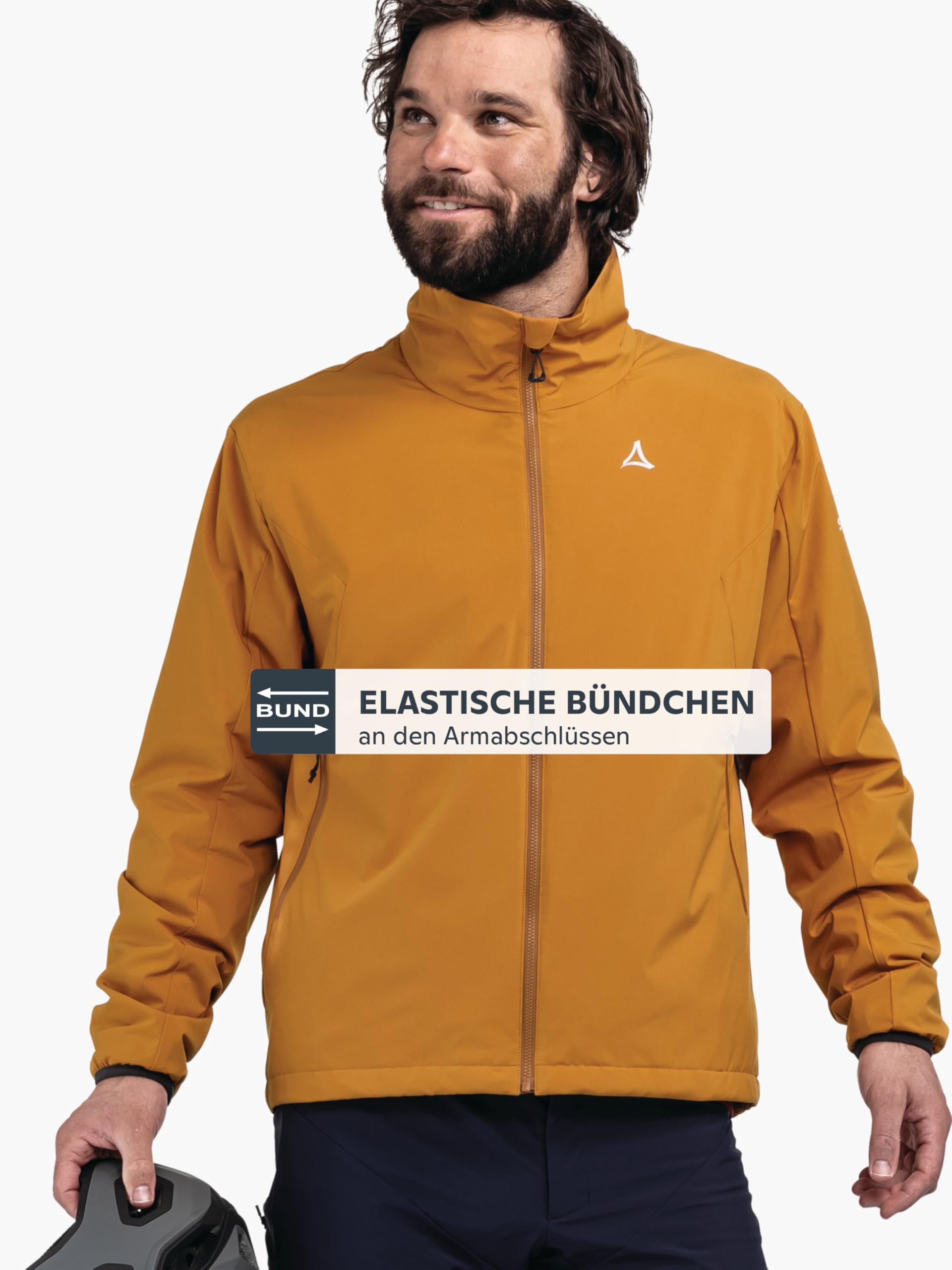 Schöffel Herren Ins Jacket Style Salza MNS, funktionale Fahrrad Regenjacke mit 4-Wege-Stretch, MTB Jacke mit vorgeformter Passform und Belüftungsöffnungen
