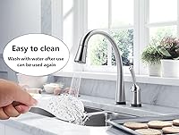 Vista 4 de Juego de 2 utensilios de cocina de plástico, cuchara antiadherente para servir y espátula resistente al calor para granos, 7.87 pulgadas (blanco)