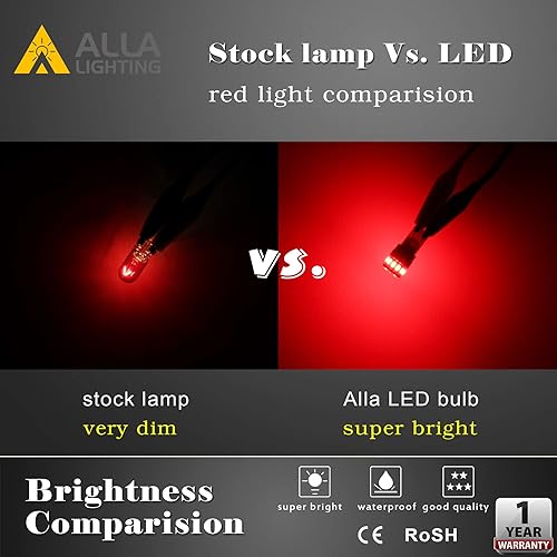 Miniatura 5 de Combo T10 168 194 Bombillas LED Rojo + Amarillo + Blanco Mapa Interior, Domo, Tronco, Luces de Marcador, Luces de Placa 2825 W5W 194NA 175 161