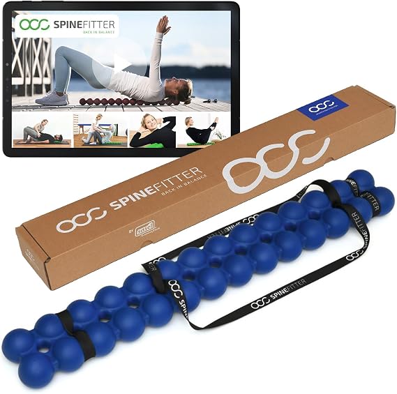 Spinefitter by Sissel® Blue Anthracite | Back in Balance | Releases Tension and blockages | Ideal for Pilates and Yoga