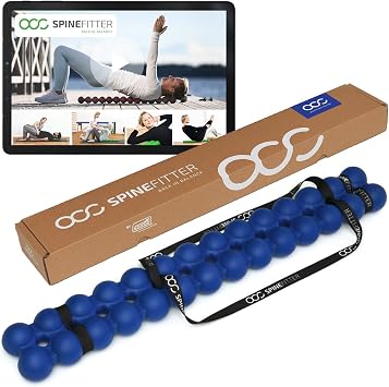 Spinefitter by Sissel® Blue Anthracite | Back in Balance | Releases Tension and blockages | Ideal for Pilates and Yoga