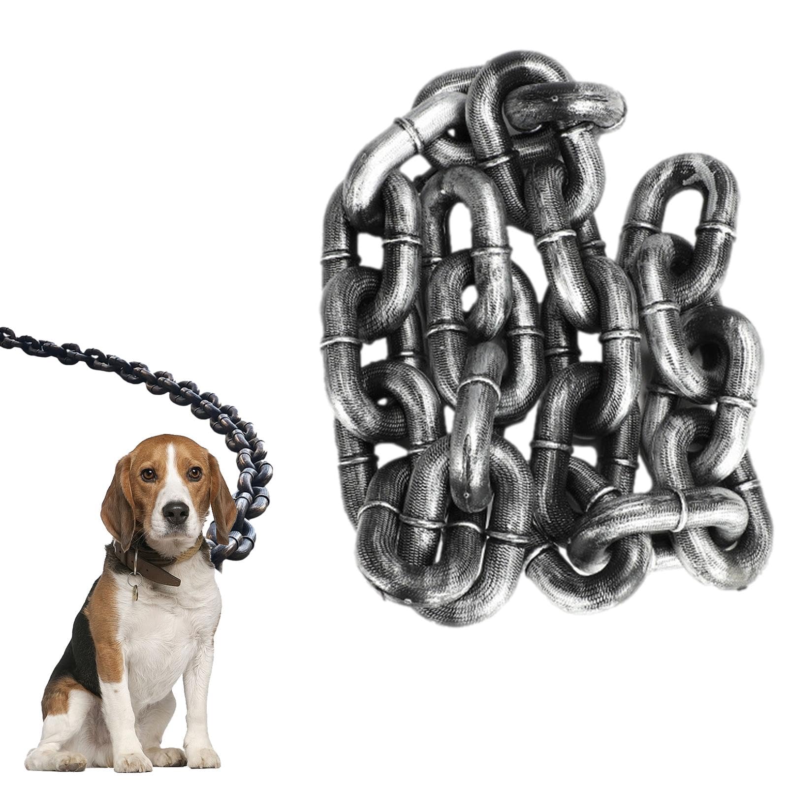 Big Dog Fake L-Eash - Funny Dog Lead With Waterproof Chain - For Dogs & Cats