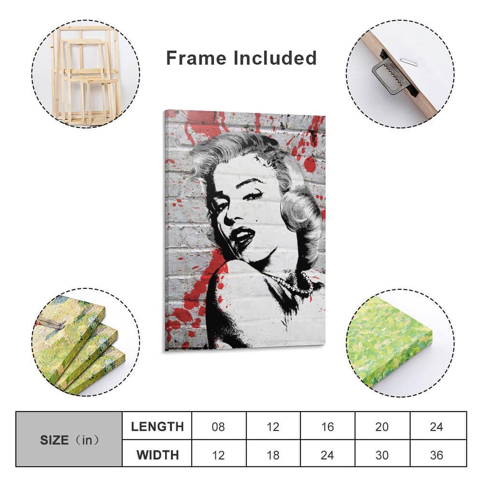 Amazon.co.jp: Banksy マリリンモンロー ポスター Marilyn Monroe
