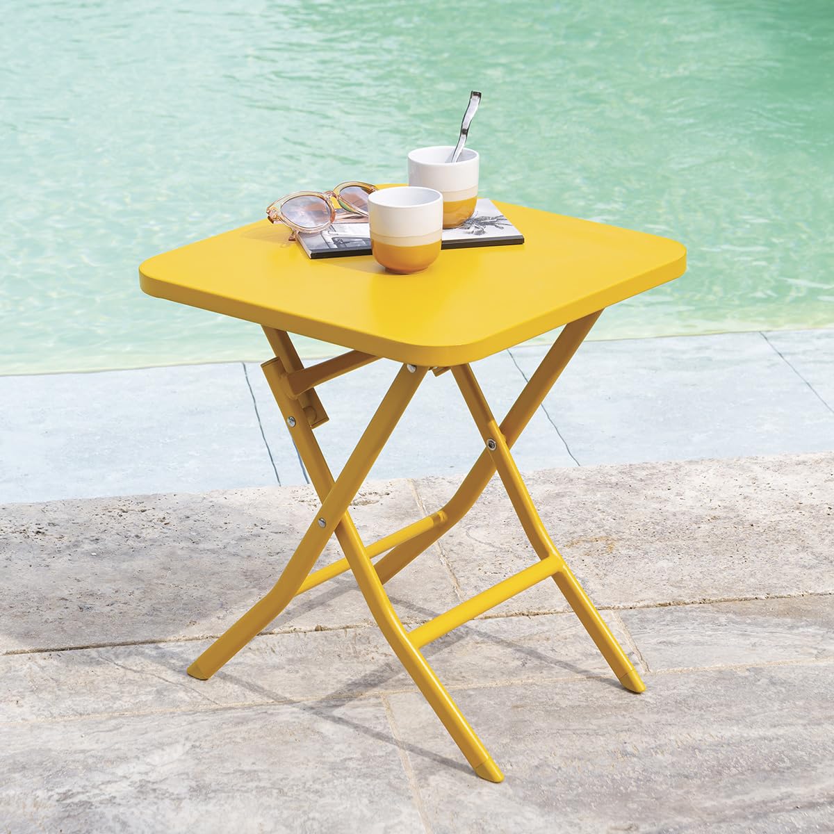 HESPERIDE - Table d’appoint Greensboro Moutarde