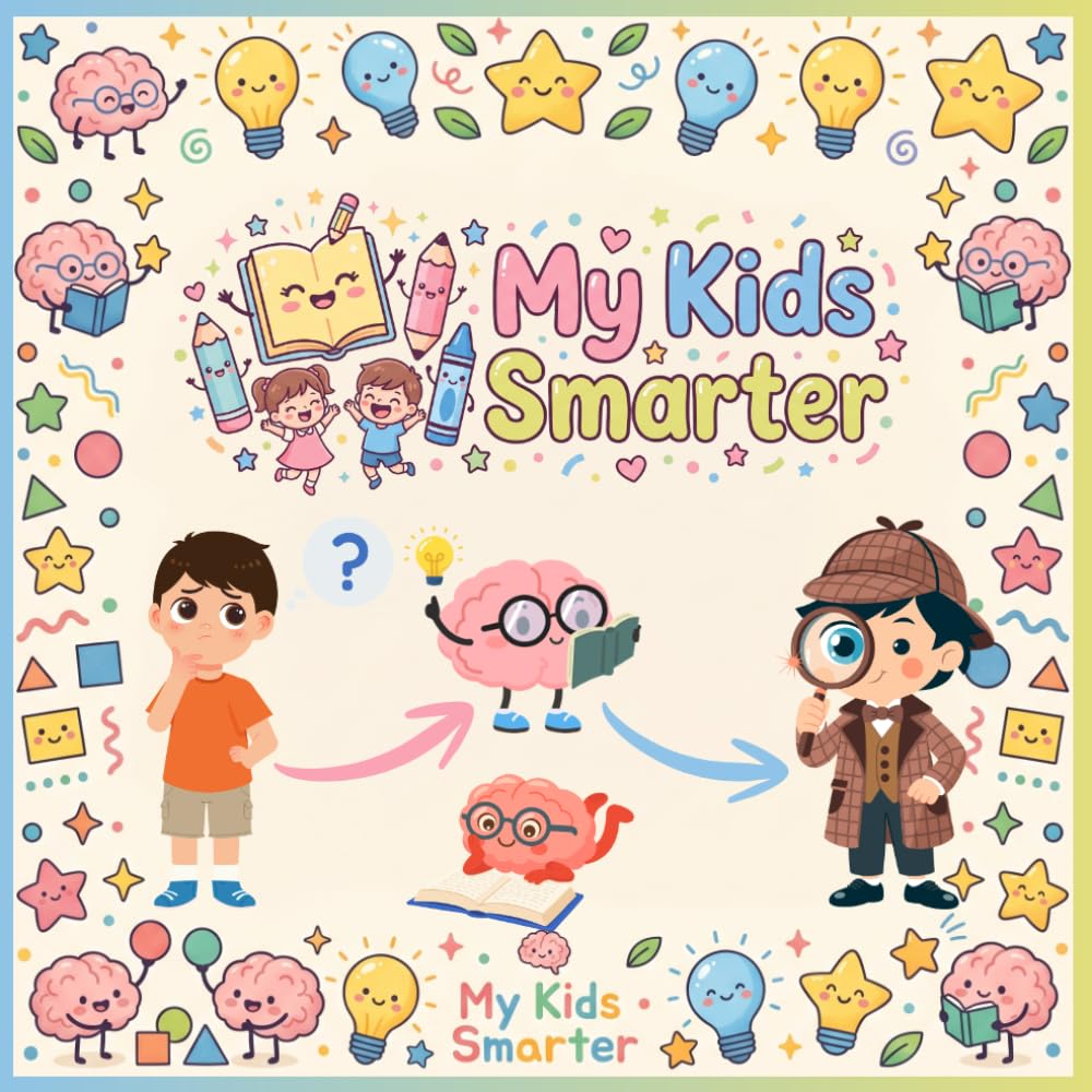 My Kids Smarter: Animals Coloring and Handwriting Book for Kids: Fun Animal & Object Coloring Pages to Practice Letters, Tracing, and Early Writing Skills | Preschool & Kindergarten Activity Workbook