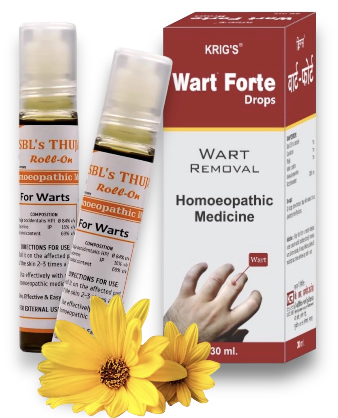 SBL Thuja Roll On For Warts & KR Super WartF Drops (30ml)-image-46