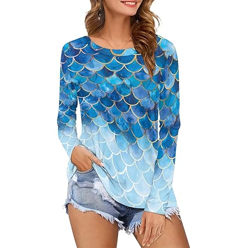 Women's Long Sleeve T-Shirt Workout Quick Dry Loose Tops Plus