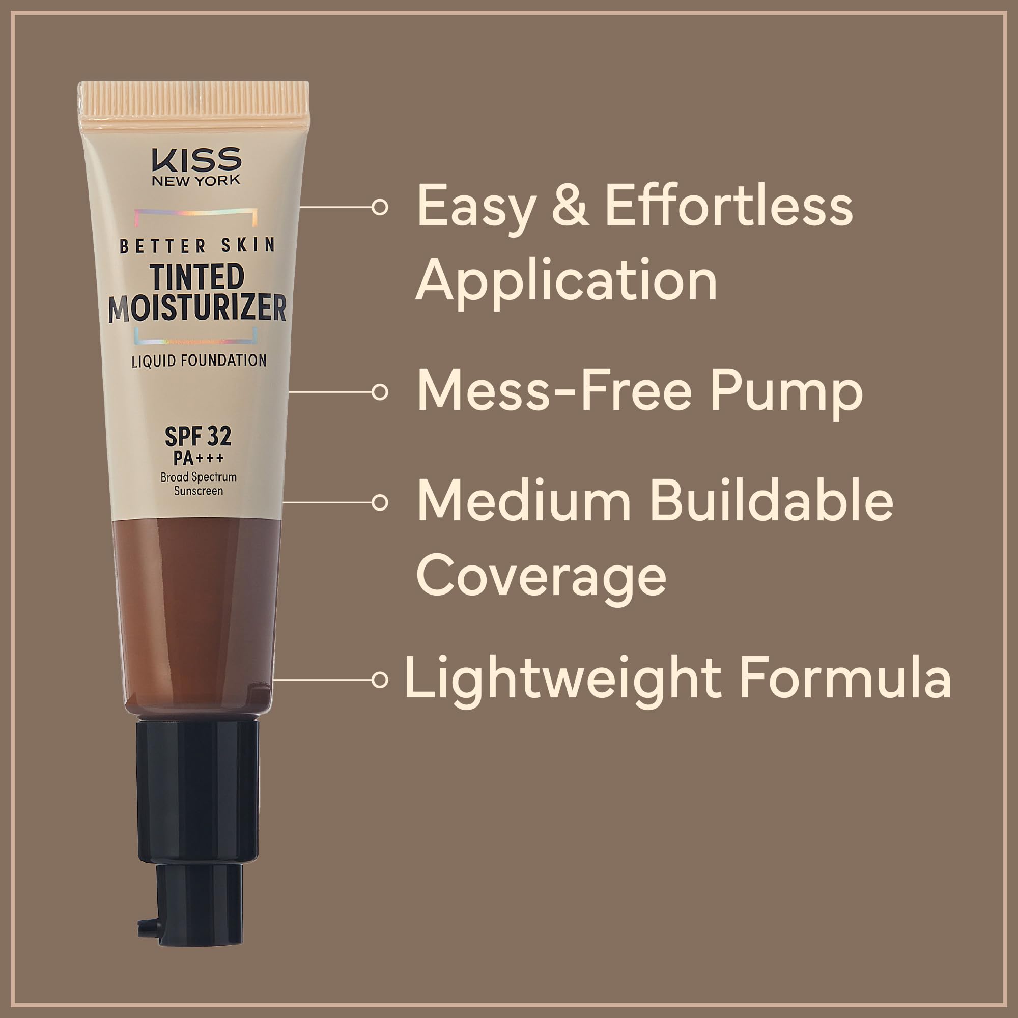 Amazon.com: Kiss New York Tinted Moisturizer with SPF 32 PA+++