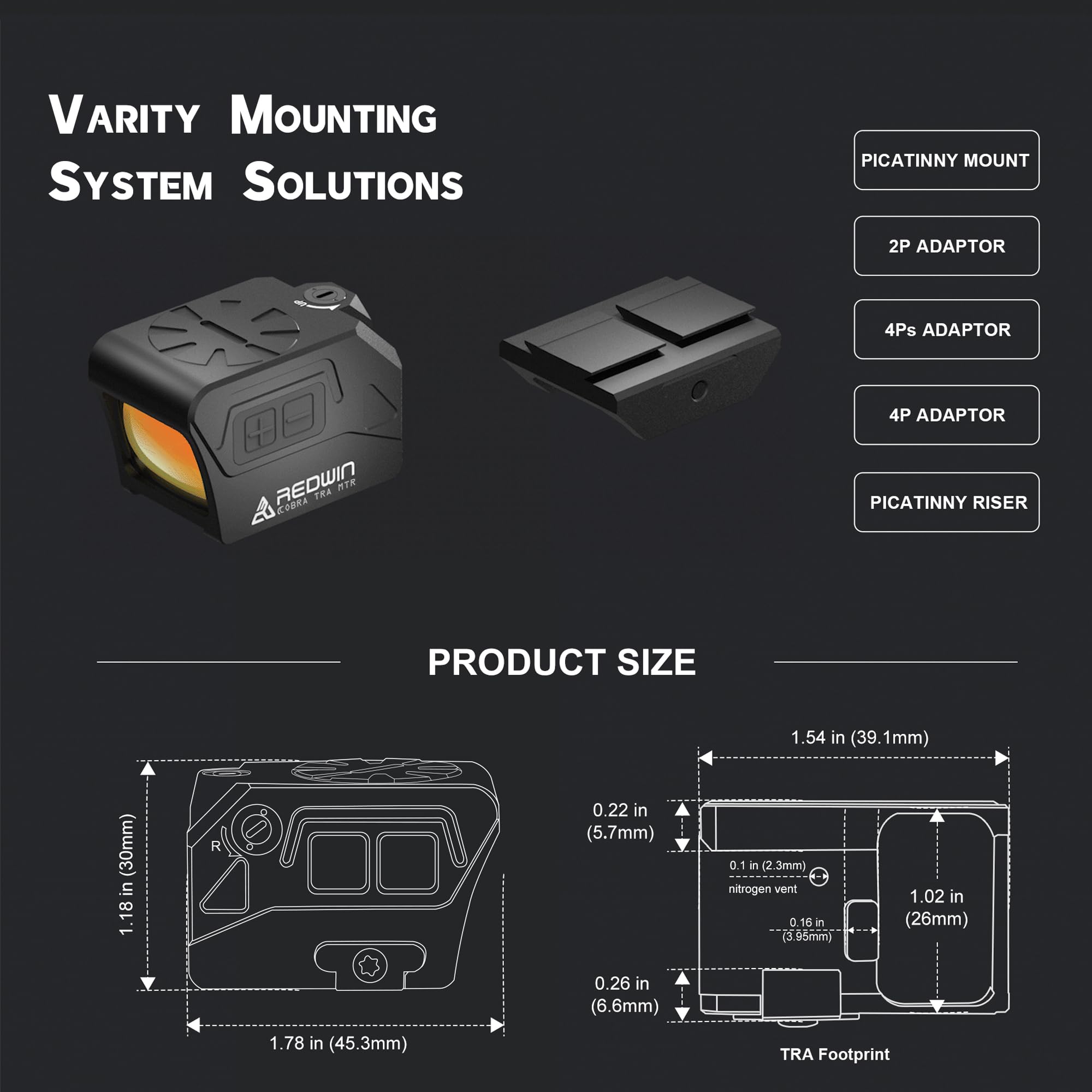 Amazon.co.jp: Red Win Cobra TRA 21x17 MTR 密閉型レッドドットリ