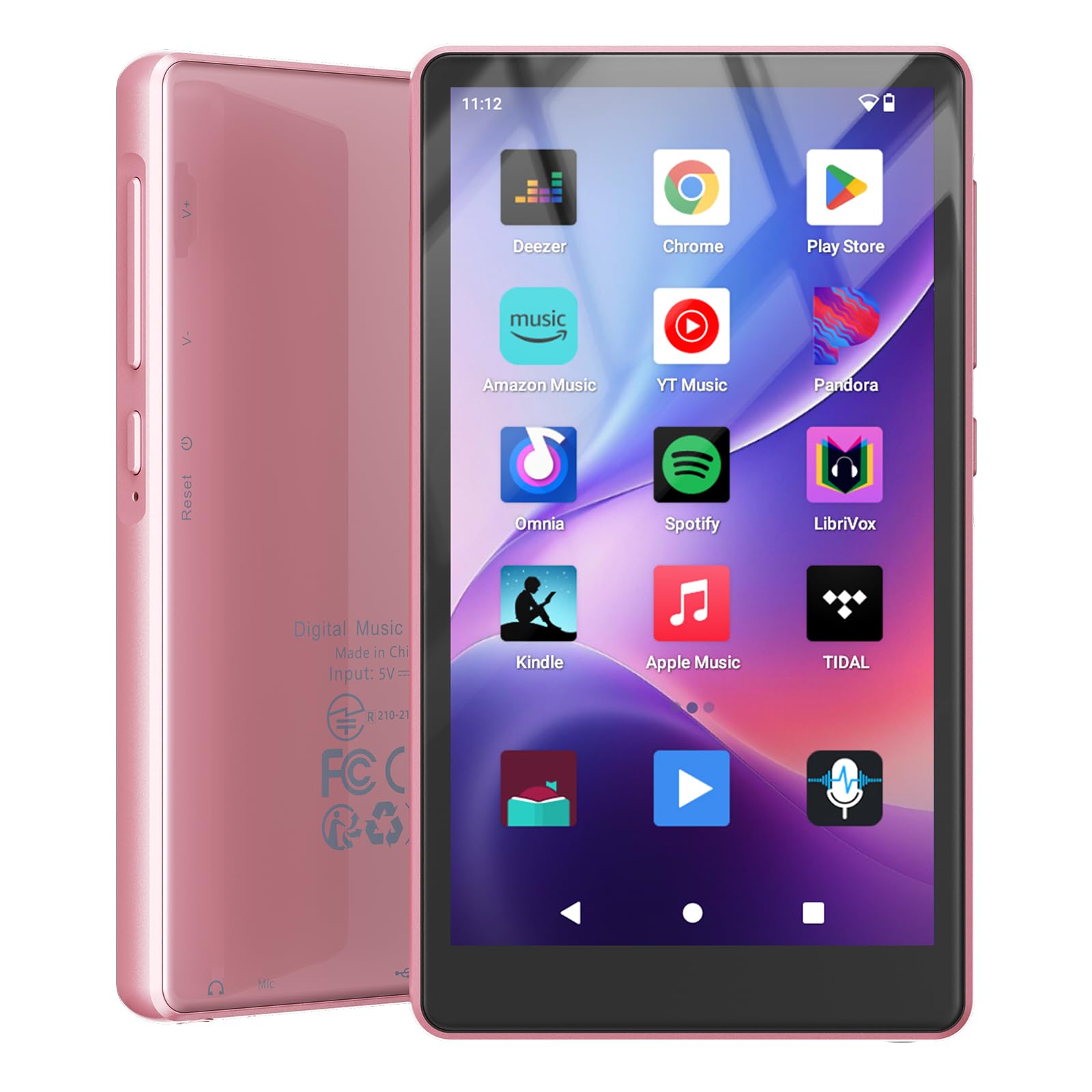160 GB MP3 Player Spotify mit Bluetooth und WiFi, 4.5 Zoll-Touchscreen | MP4 Player Android,Kinder HiFi Digital Music Player mit Lautsprecher,MP3-Player mit Google Play,App kostenlos installieren