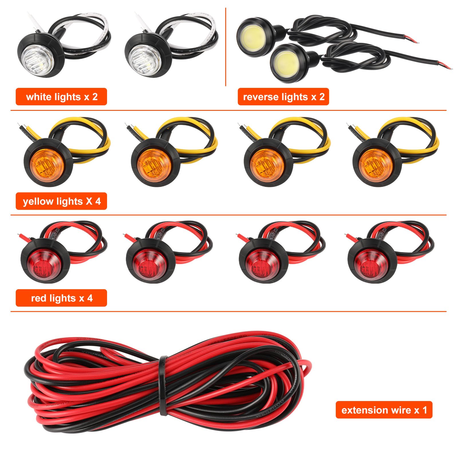 LUZ×RODA PEACE ONE XIX L/S PRA SET Kit de seta UTV, universal UTV ATV Street Legal seta com