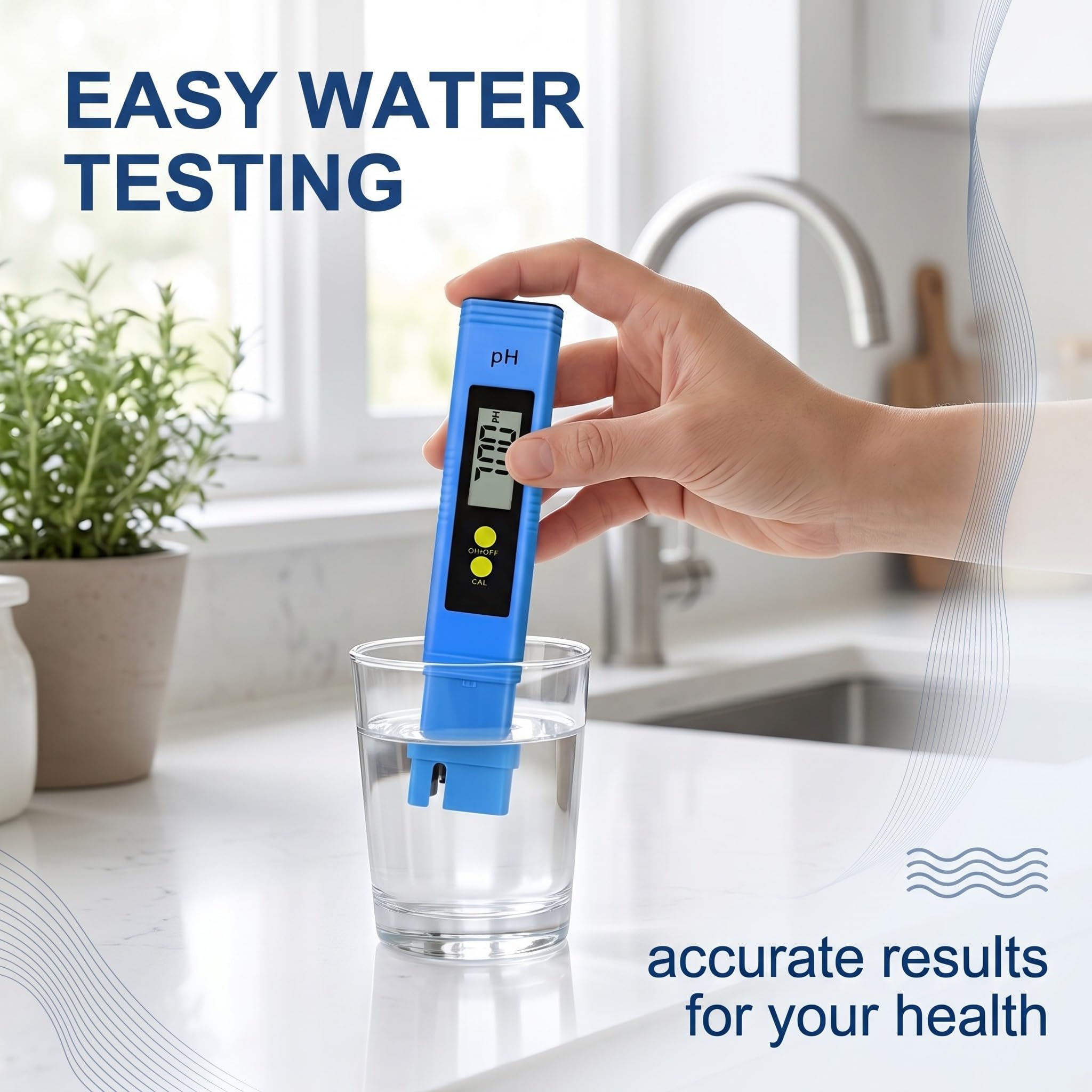 Set di strumenti di analisi,TDS Tester di Acqua 3 in 1+ misuratore di pH, TDS, Digitale Misuratore Durezza Acqua, Tester, Veloce e Preciso, per da Bere, Acquario, Piscina
