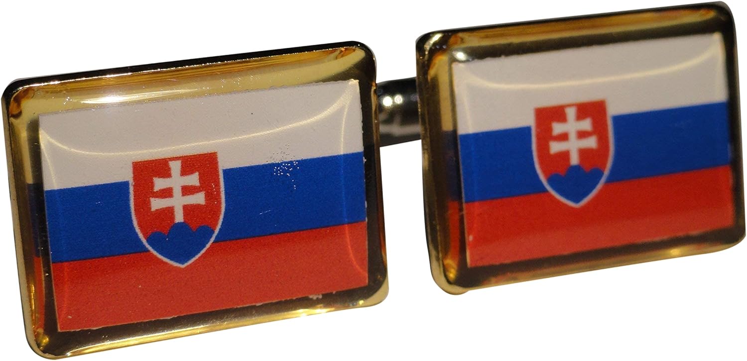 Slovakian Flag Cufflinks, Lapel Pins, Tie Bars, Earrings, Jewelry and Accessories