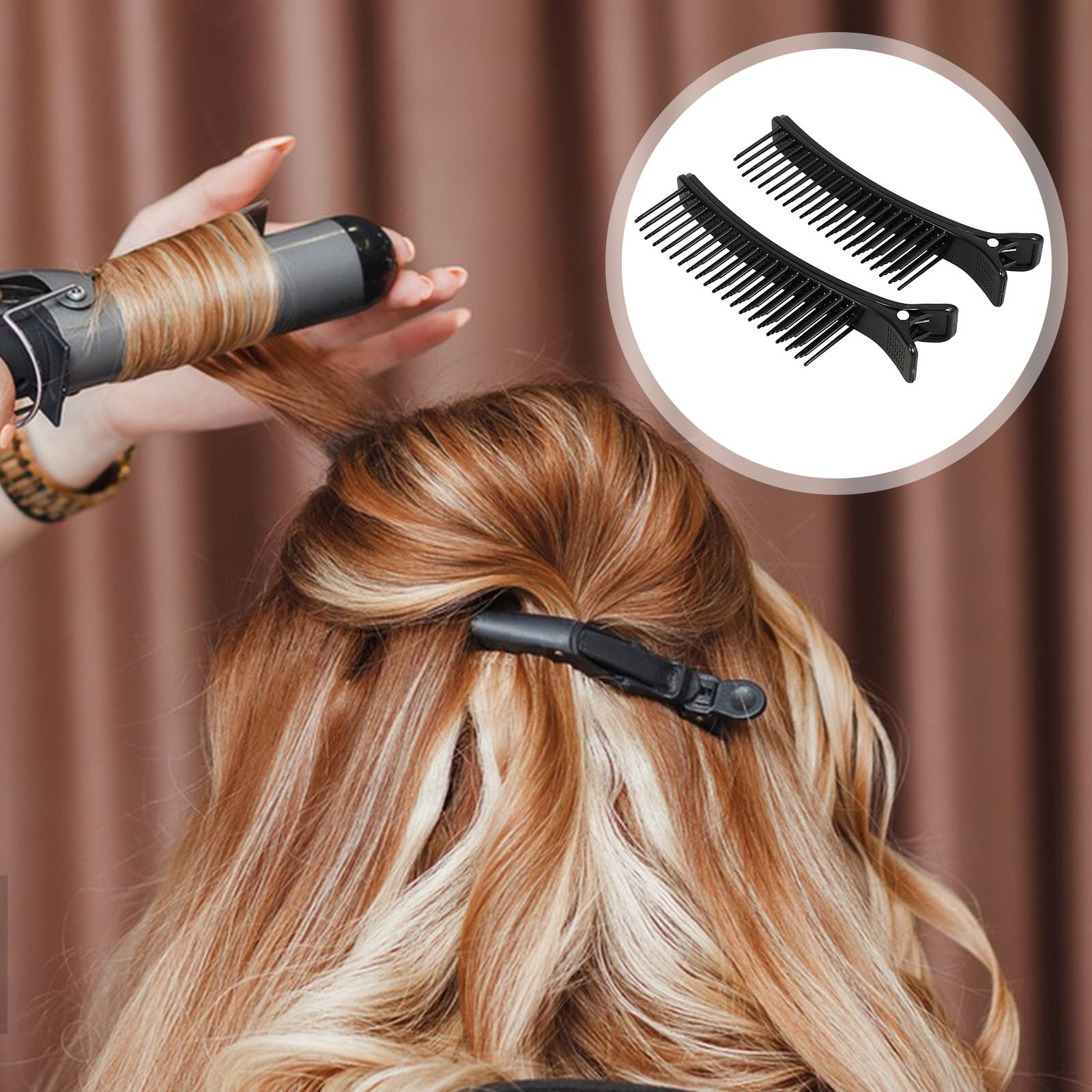 エニグマのヘアクリップ Amazon | Healeved 2個 くし付きヘアクリップ ヘアセパレートクリップ