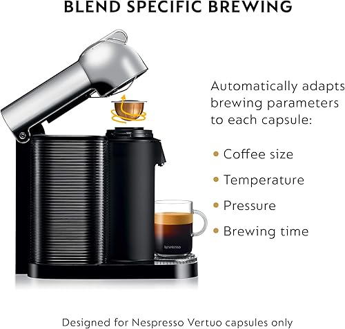 Miniatura 18 de Breville - Cafetera Nespresso Vertuo para café común y exprés 2-Cromado