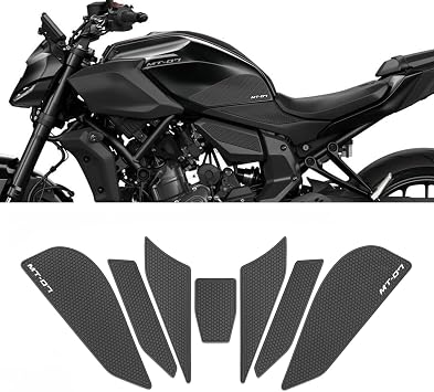 for MT-07 mt07 2026 2025 Accessories Motorcycle Fuel Tank Cap Sticker pad Fuel Tank Cap Anti-Slip Protective pad Tank Grip Knee Protector