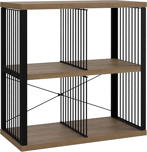 Miniatura 18 de ClosetMaid Estantería organizadora de almacenamiento de 4 cubos, estante de almacenamiento, marco de metal, estantes de madera, fácil montaje,