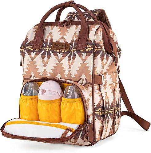 Miniatura 3 de Montana West Wrangler Callie - Mochila para pañales con correas para cochecito Southwestern, bolsa de viaje multifunción para bebé WG2210-9110TN